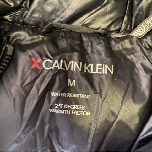 X Calvin Klein Men's Snap Front Puffer Jacket, Black, Sz M - Picture 7 of 7